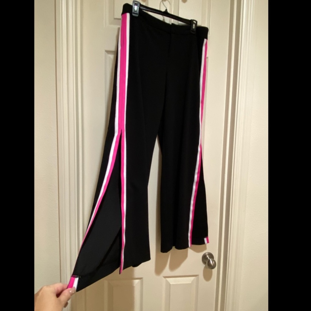 🆕 INC wide leg, sporty, slit, wide pants.